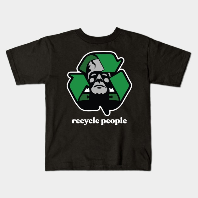 Recycle People Kids T-Shirt by Pufahl